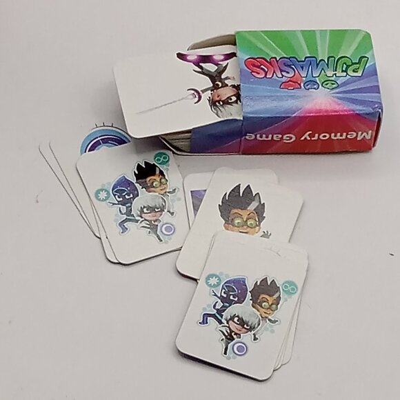 PJ MASKS Toy Lot DVD Mini Card Game PEZ 1.5" Fig Gekko Red Owlette Choco Cat Boy - Picture 2 of 10